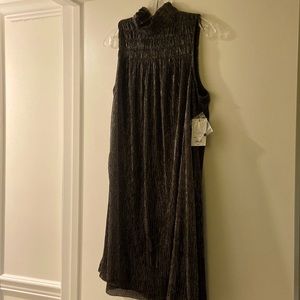 Nine West Shimmery Black/Silver Cocktail Dress